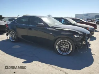 2016 Lexus IS with VIN JTHBE1D2XG5024667, listed as a Copart auction lot 46713745 with 115,178 mi miles and Salvage Title. Bid and sale history available at carsss.com. Image 4.