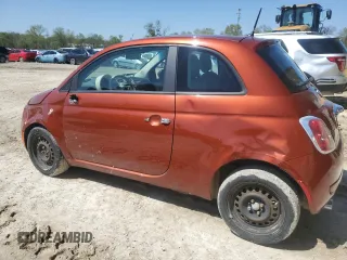 2012 FIAT 500 Pop with VIN 3C3CFFAR2CT349152, listed as a Copart auction lot 53361035 with 125,656 mi miles and Salvage Title. Bid and sale history available at carsss.com. Image 2.