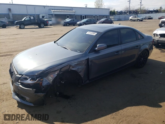 2012 Audi A4 2.0T Premium with VIN WAUBFAFL5CA116594, listed as a Copart auction lot 54142585 with 173,532 mi miles and Salvage Title. Bid and sale history available at carsss.com. Image 1.