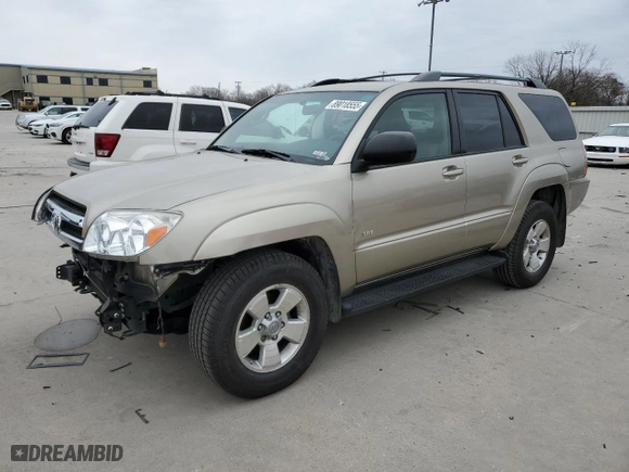 2005 Toyota 4Runner SR5 with VIN JTEZU14R750059821, listed as a Copart auction lot 89018555 with 117,173 mi miles and Salvage Title. Bid and sale history available at carsss.com. Image 1.