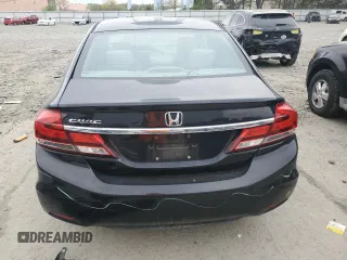 2014 Honda Civic Sedan EX with VIN 19XFB2F82EE264963, listed as a Copart auction lot 53520775 with 0 mi miles and Salvage Title. Bid and sale history available at carsss.com. Image 6.