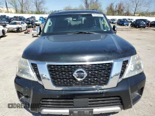 2017 Nissan Armada Platinum with VIN JN8AY2NE3H9706565, listed as a Copart auction lot 52124855 with 126,592 mi miles and Clean Title. Bid and sale history available at carsss.com. Image 5.