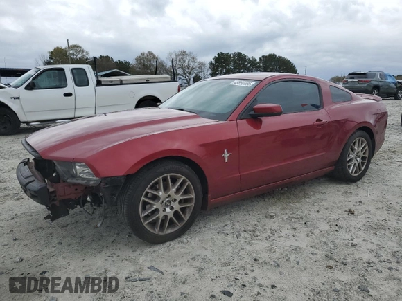 2014 Ford Mustang V6 with VIN 1ZVBP8AM7E5291365, listed as a Copart auction lot 49892495 with 124,365 mi miles and Salvage Title. Bid and sale history available at DreamBid. Image 1.