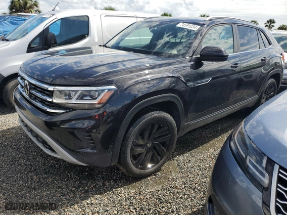 2022 Volkswagen Atlas Cross Sport 3.6L V6 SE w/Technology with VIN 1V2JE2CA4NC205024, listed as a Copart auction lot 74591234 with 63,897 mi miles and Non Repairable. Bid and sale history available at carsss.com. Image 1.