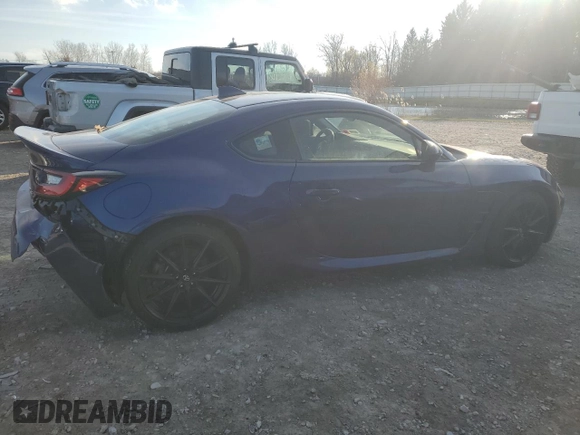 2023 Toyota GR86 Premium with VIN JF1ZNBF19P8753516, listed as a Copart auction lot 81318024 with 0 mi miles and Salvage Title. Bid and sale history available at carsss.com. Image 3.