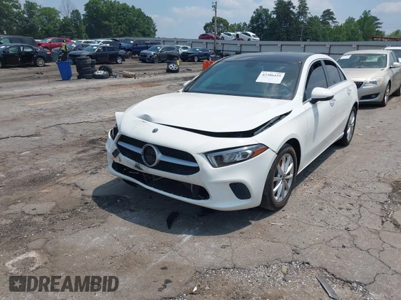 2021 Mercedes-Benz A 220 with VIN W1K3G4EB7MJ264400, listed as a IAAI auction lot 42386429 with 48,119 mi miles and . Bid and sale history available at DreamBid. Image 2.