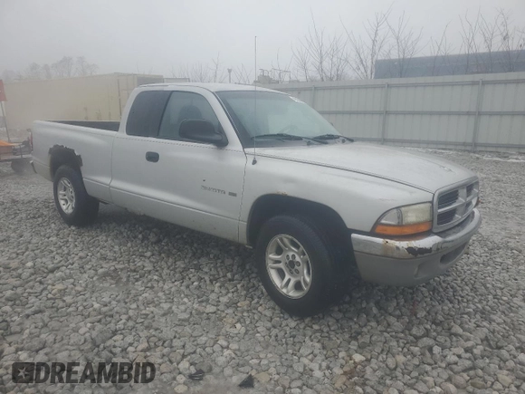 2001 Dodge Dakota with VIN 1B7GL22XX1S313638, listed as a Copart auction lot 43059385 with 114,298 mi miles and Salvage Title. Bid and sale history available at DreamBid. Image 4.