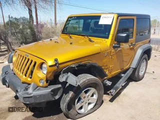 2014 Jeep Wrangler Sport with VIN 1C4AJWAG5EL223883, listed as a IAAI auction lot 42002814 with 134,361 mi miles and . Bid and sale history available at carsss.com. Image 17.