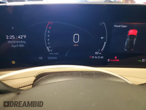 2024 Cadillac XT4 AWD Luxury with VIN 1GYFZBR48RF242850, listed as a Copart auction lot 52290865 with 1,524 mi miles and Salvage Title. Bid and sale history available at carsss.com. Image 9.