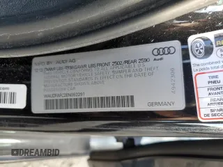 2014 Audi A6 Premium Plus with VIN WAUDFAFC2EN092291, listed as a Copart auction lot 46978435 with 176,555 mi miles and Salvage title. Bid and sale history available at DreamBid. Image 12.