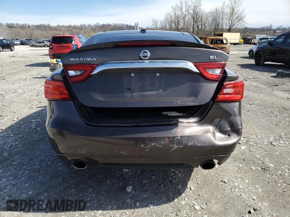 2016 Nissan Maxima S with VIN 1N4AA6AP1GC380769, listed as a Copart auction lot 50145845 with 80,352 mi miles and Salvage Title. Bid and sale history available at DreamBid. Image 6.