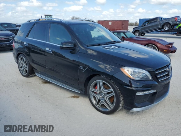 2015 Mercedes-Benz M 63 AMG with VIN 4JGDA7EB1FA470876, listed as a Copart auction lot 77074354 with Not Provided miles and Salvage Title. Bid and sale history available at carsss.com. Image 4.