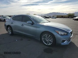 2018 Infiniti Q50 Sport with VIN JN1EV7AP3JM360338, listed as a Copart auction lot 83361504 with 47,008 mi miles and Salvage Title. Bid and sale history available at carsss.com. Image 4.