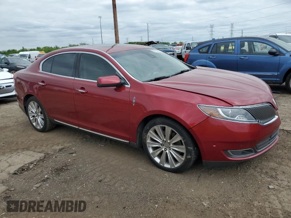 2013 Lincoln MKS EcoBoost with VIN 1LNHL9FT1DG604990, listed as a Copart auction lot 57619245 with 76,899 mi miles and Clean title. Bid and sale history available at DreamBid. Image 4.