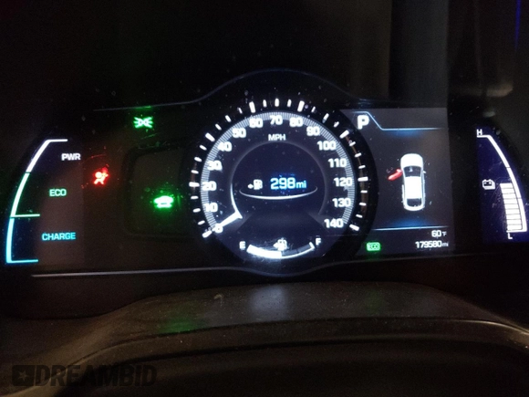 2017 Hyundai Ioniq SEL z VIN KMHC75LC9HU048561, wystawiony jako Copart lot #56254435 z przebiegiem 179 580 mil mil oraz Szkoda całkowita • Salvage title. Historia ofert i sprzedaży dostępna na DreamBid. Obrazek 9.