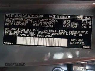 2023 Volvo C40 Recharge Pure Electric Ultimate with VIN YV4ED3GM9P2029836, listed as a Copart auction lot 78082934 with 55,879 mi miles and Salvage Title. Bid and sale history available at carsss.com. Image 15.