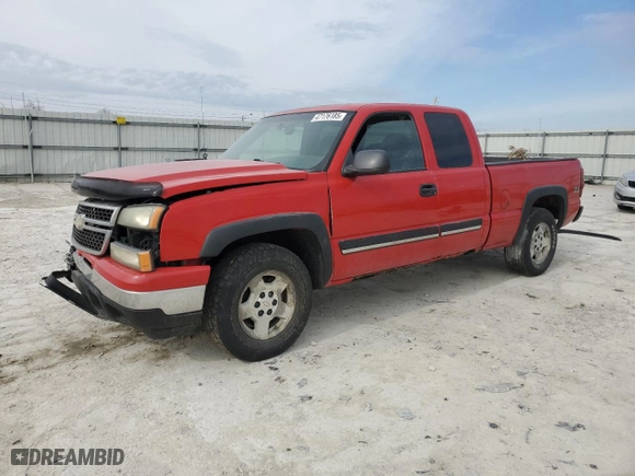 2006 Chevrolet Silverado 1500 LT1 with VIN 1GCEK19B16Z152805, listed as a Copart auction lot 47176185 with 0 mi miles and Salvage Title. Bid and sale history available at carsss.com. Image 1.