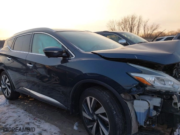 2015 Nissan Murano Platinum with VIN 5N1AZ2MH8FN240782, listed as a IAAI auction lot 41363946 with 90,545 mi miles. Bid and sale history available at carsss.com. Image 14.