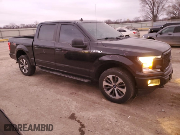 2020 Ford F-150 XL with VIN 1FTEW1EP8LFB74481, listed as a Copart auction lot 47647465 with 74,365 mi miles and Salvage Title. Bid and sale history available at carsss.com. Image 4.
