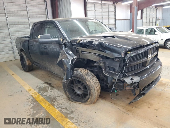 2012 Ram 1500 Sport with VIN 1C6RD7MT0CS128506, listed as a Copart auction lot 53138215 with 217,178 mi miles and Salvage title. Bid and sale history available at DreamBid. Image 4.