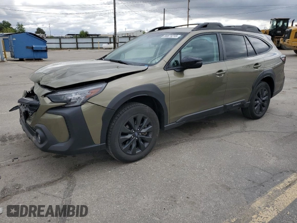 2023 Subaru Outback Onyx с VIN 4S4BTAJC9P3183692, выставлен на аукционе Copart как лот 56671215 с пробегом 33 070 миль миль и Списание • Salvage title. История ставок и продаж доступна на DreamBid. Изображение 1.