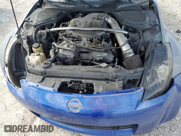 2005 Nissan 350Z Touring with VIN JN1AZ34E35M653359, listed as a Copart auction lot 52513125 with 143,940 mi miles and Salvage Title. Bid and sale history available at carsss.com. Image 11.