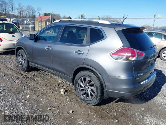 2016 Nissan Rogue SL with VIN 5N1AT2MV1GC875783, listed as a IAAI auction lot 41492279 with 95,737 mi miles and . Bid and sale history available at DreamBid. Image 3.