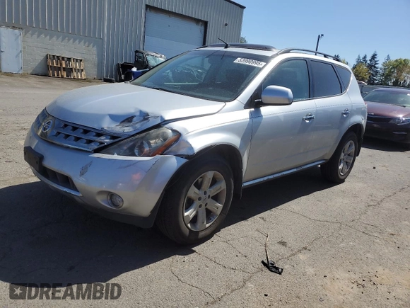 2007 Nissan Murano SL z VIN JN8AZ08W27W615485, wystawiony jako Copart lot #53990995 z przebiegiem 130 138 mil mil oraz Szkoda całkowita • Salvage title. Historia ofert i sprzedaży dostępna na DreamBid. Obrazek 1.
