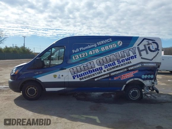 2017 Ford Transit with VIN 1FTYR2CM1HKB20585, listed as a IAAI auction lot 41769400 with Not Provided miles. Bid and sale history available at carsss.com. Image 15.