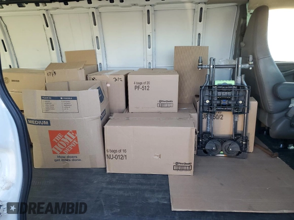 2021 Chevrolet Express Cargo with VIN 1GCWGBFP6M1268993, listed as a Copart auction lot 79764904 with 66,600 mi miles and Salvage title. Bid and sale history available at DreamBid. Image 12.