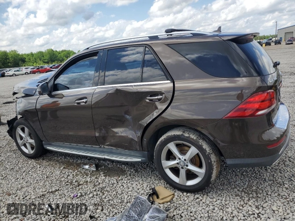 2016 Mercedes-Benz GLE 350 with VIN 4JGDA5HB4GA687887, listed as a Copart auction lot 54654855 with 90,203 mi miles and Salvage title. Bid and sale history available at DreamBid. Image 2.