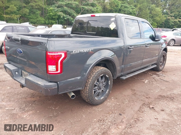 2016 Ford F-150 XL with VIN 1FTEW1CGXGFA58689, listed as a IAAI auction lot 42363270 with 120,104 mi miles and . Bid and sale history available at DreamBid. Image 4.