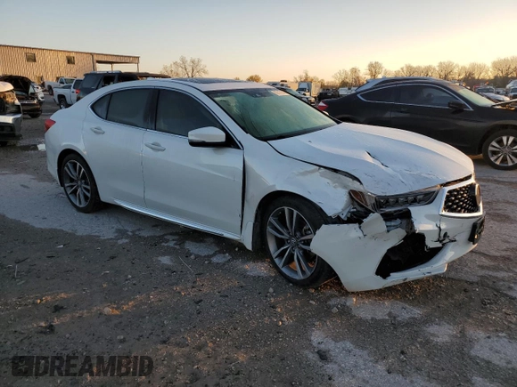 2020 Acura TLX w/Technology Pkg with VIN 19UUB2F49LA004288, listed as a Copart auction lot 80317004 with 87,671 mi miles and Salvage Title. Bid and sale history available at carsss.com. Image 4.