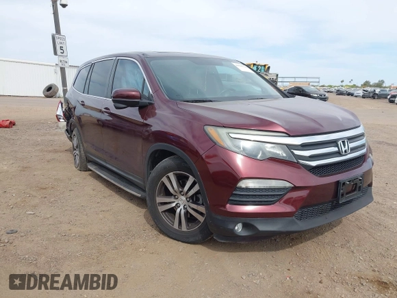 2016 Honda Pilot EX-L with VIN 5FNYF5H57GB028307, listed as a IAAI auction lot 41925711 with 125,118 mi miles and . Bid and sale history available at DreamBid. Image 1.
