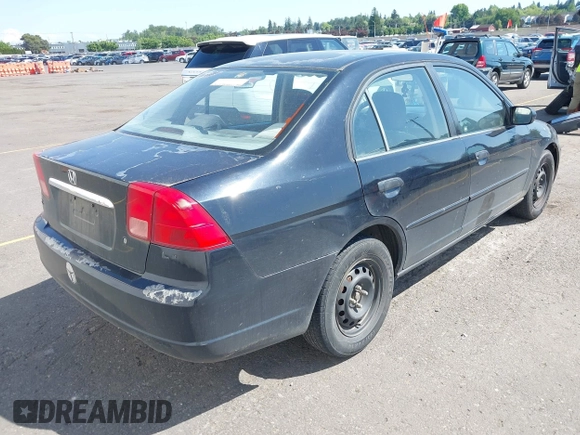 2001 Honda Civic LX with VIN JHMES16531S000040, listed as a IAAI auction lot 42191403 with 225,897 mi miles. Bid and sale history available at carsss.com. Image 4.