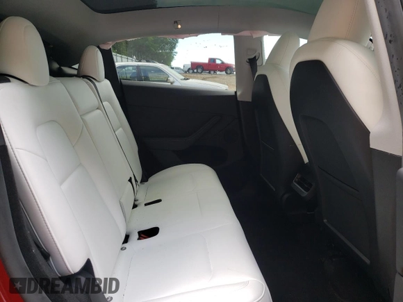2024 Tesla Model Y Long Range with VIN 7SAYGDEE2RA269884, listed as a Copart auction lot 56937585 with 49,374 mi miles and Salvage title. Bid and sale history available at DreamBid. Image 10.