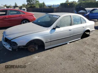2001 BMW 5 Series 525i with VIN WBADT33491GF41517, listed as a Copart auction lot 72579754 with 0 mi miles and Salvage Title. Bid and sale history available at carsss.com. Image 1.