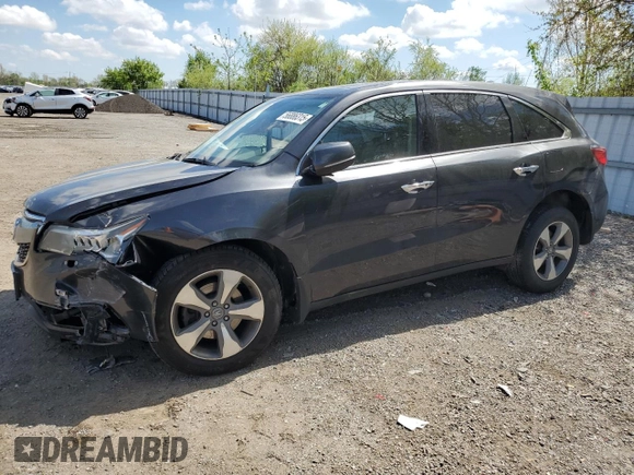 2016 Acura MDX z VIN 5FRYD4H2XGB502755, wystawiony jako Copart lot #56886315 z przebiegiem 276 753 mil mil oraz Czysty tytuł • Clean title. Historia ofert i sprzedaży dostępna na DreamBid. Obrazek 1.