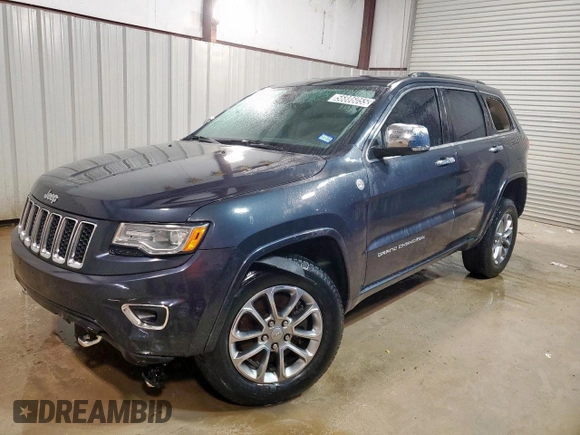 2016 Jeep Grand Cherokee Overland with VIN 1C4RJFCT9GC334520, listed as a Copart auction lot 56886055 with 84,390 mi miles and Clean title. Bid and sale history available at DreamBid. Image 1.