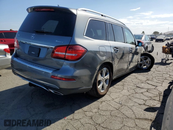 2019 Mercedes-Benz GLS with VIN 4JGDF6EE7KB231942, listed as a Copart auction lot 63784483 with 57,740 mi miles. Bid and sale history available at carsss.com. Image 3.