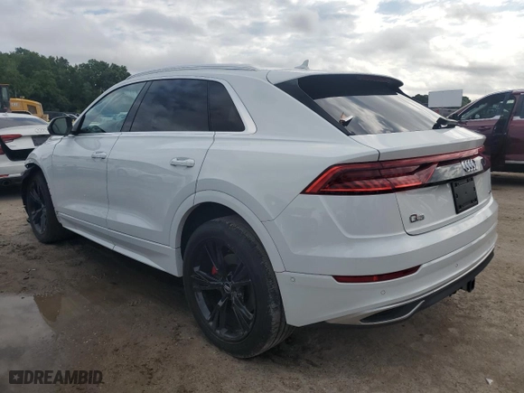 2019 Audi Q8 Premium Plus with VIN WA1BVAF16KD006326, listed as a Copart auction lot 49693653 with 47,112 mi miles. Bid and sale history available at carsss.com. Image 2.