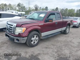 2009 Ford F-150 STX with VIN 1FTRX12879FA06318, listed as a IAAI auction lot 41975883 with 225,215 mi miles. Bid and sale history available at carsss.com. Image 2.