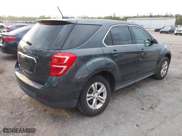 2017 Chevrolet Equinox LS with VIN 2GNALBEK6H1582971, listed as a IAAI auction lot 41975557 with 48,787 mi miles. Bid and sale history available at carsss.com. Image 4.