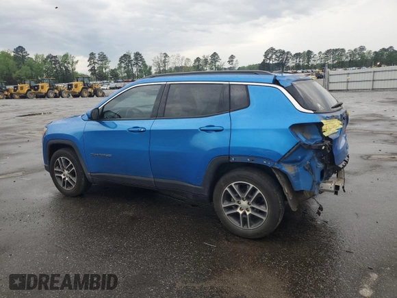 2020 Jeep Compass Altitude with VIN 3C4NJCBB3LT258572, listed as a Copart auction lot 51992325 with 141,022 mi miles and Salvage title. Bid and sale history available at DreamBid. Image 2.