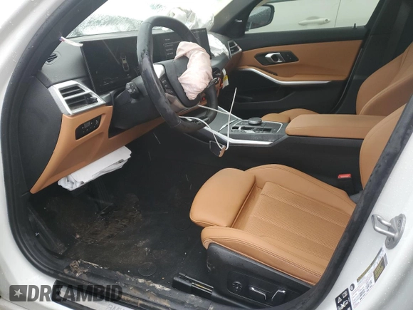 2025 BMW 3 Series 330i xDrive with VIN 3MW89CW03S8F01021, listed as a Copart auction lot 42981935 with 1,965 mi miles and Salvage Title. Bid and sale history available at carsss.com. Image 7.
