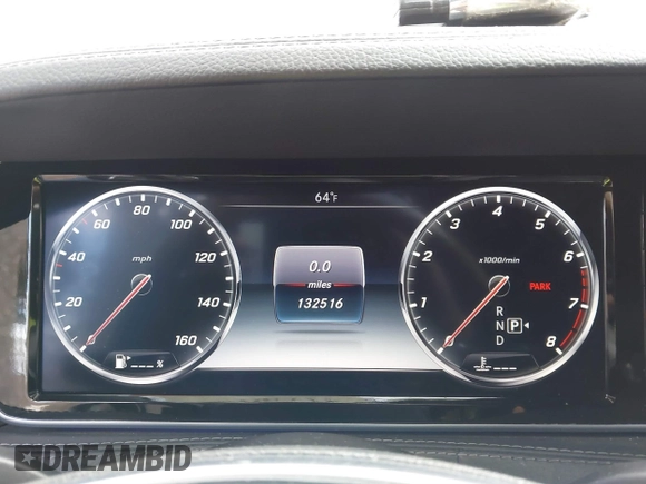 2015 Mercedes-Benz S-Class S 550 with VIN WDDUG8CBXFA151686, listed as a IAAI auction lot 41770180 with 132,516 mi miles. Bid and sale history available at carsss.com. Image 7.