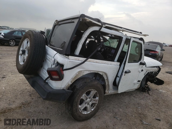 2022 Jeep Wrangler Sport S with VIN 1C4GJXAG3NW151208, listed as a Copart auction lot 51785434 with Not provided miles and Non repairable. Bid and sale history available at DreamBid. Image 3.