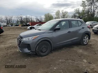 2022 Nissan Kicks S z VIN 3N1CP5BVXNL491561, wystawiony jako Copart lot #51327675 z przebiegiem 87 111 mil mil oraz Szkoda całkowita • Salvage title. Historia ofert i sprzedaży dostępna na DreamBid. Obrazek 1.