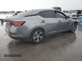 2021 Nissan Sentra SV with VIN 3N1AB8CV6MY222500, listed as a Copart auction lot 57531395 with 80,129 mi miles and Salvage title. Bid and sale history available at DreamBid. Image 3.