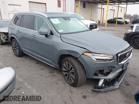 2022 Volvo XC90 Momentum with VIN YV4102CKXN1833414, listed as a IAAI auction lot 41167764 with 30,566 mi miles and . Bid and sale history available at DreamBid. Image 1.